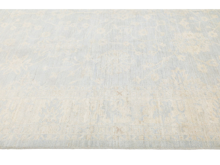 Modern Oushak Wool Rug 10 X 13