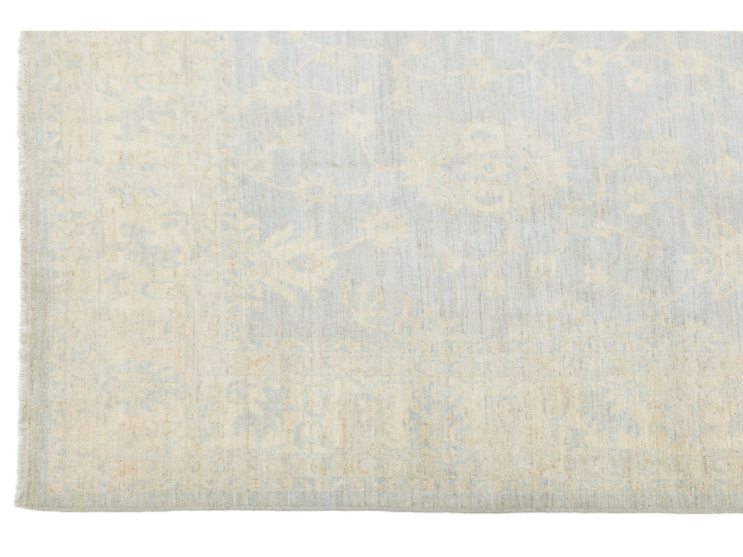 Modern Oushak Wool Rug 10 X 13