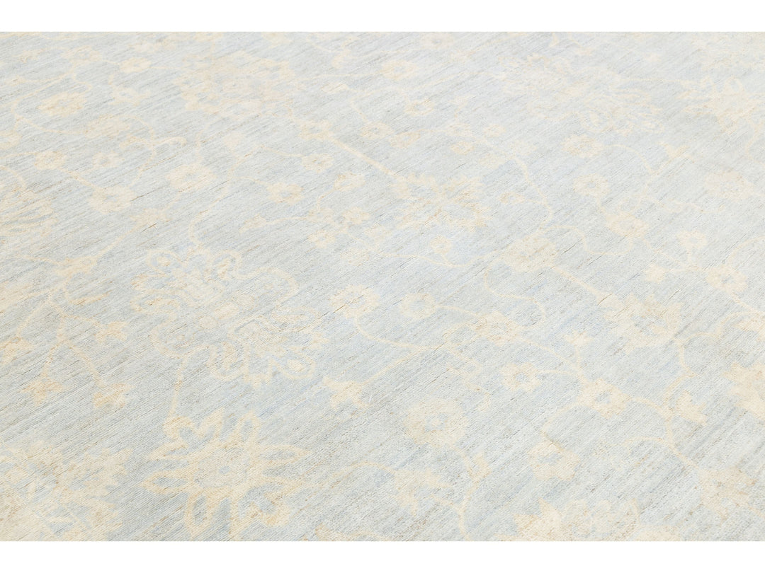 Modern Oushak Wool Rug 10 X 13