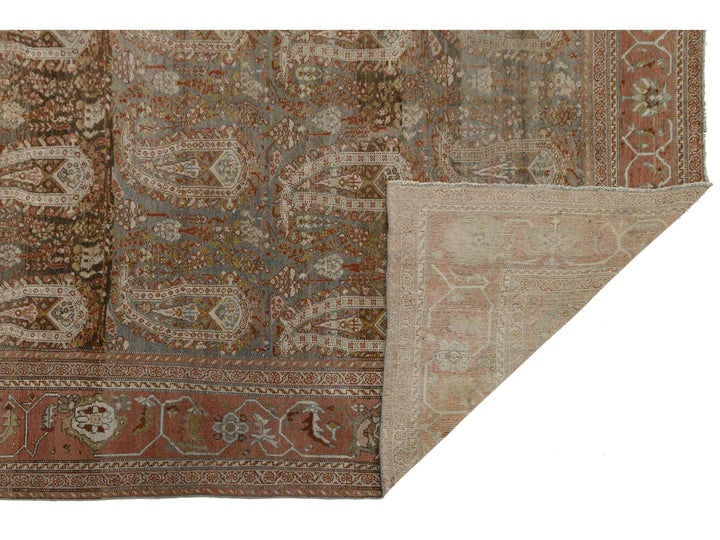 Antique Sultanabad Wool Rug 8 X 19