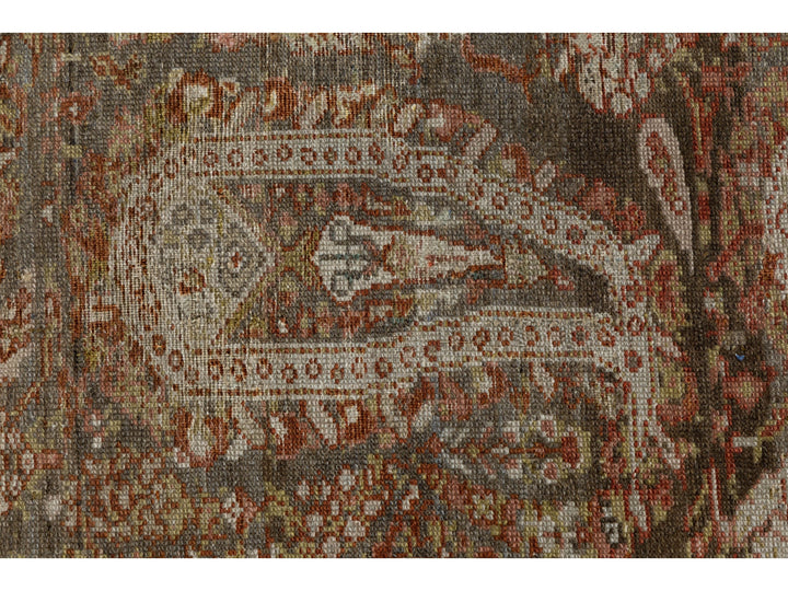 Antique Sultanabad Wool Rug 8 X 19
