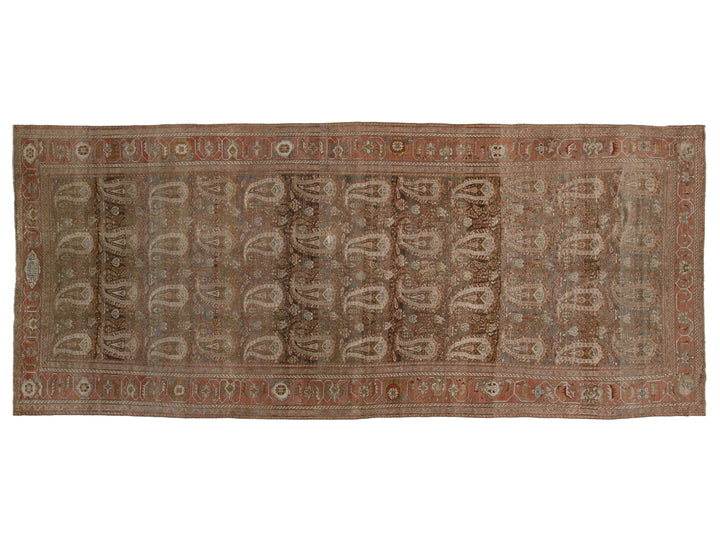 Antique Sultanabad Wool Rug 8 X 19