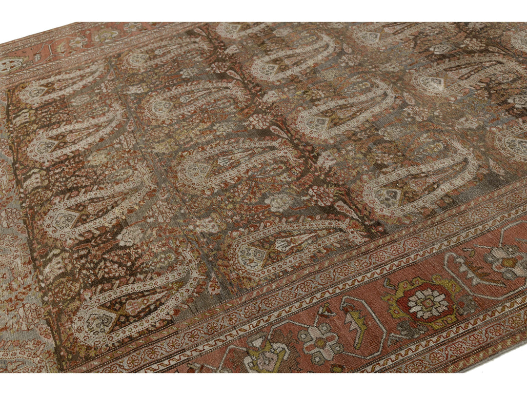 Antique Sultanabad Wool Rug 8 X 19