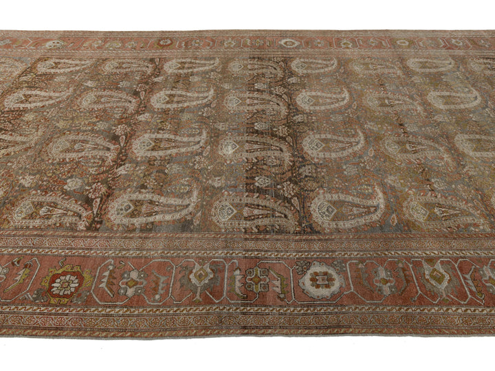 Antique Sultanabad Wool Rug 8 X 19
