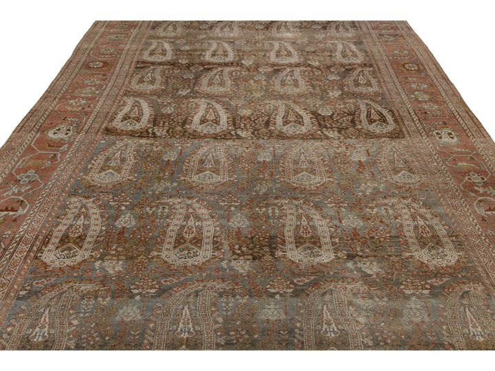 Antique Sultanabad Wool Rug 8 X 19