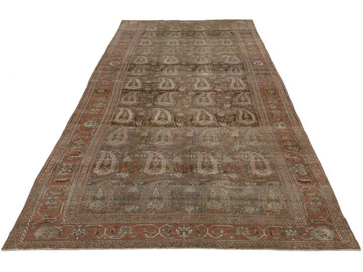 Antique Sultanabad Wool Rug 8 X 19
