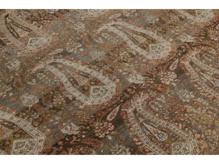 Antique Sultanabad Wool Rug 8 X 19