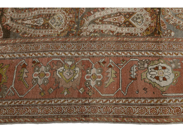 Antique Sultanabad Wool Rug 8 X 19