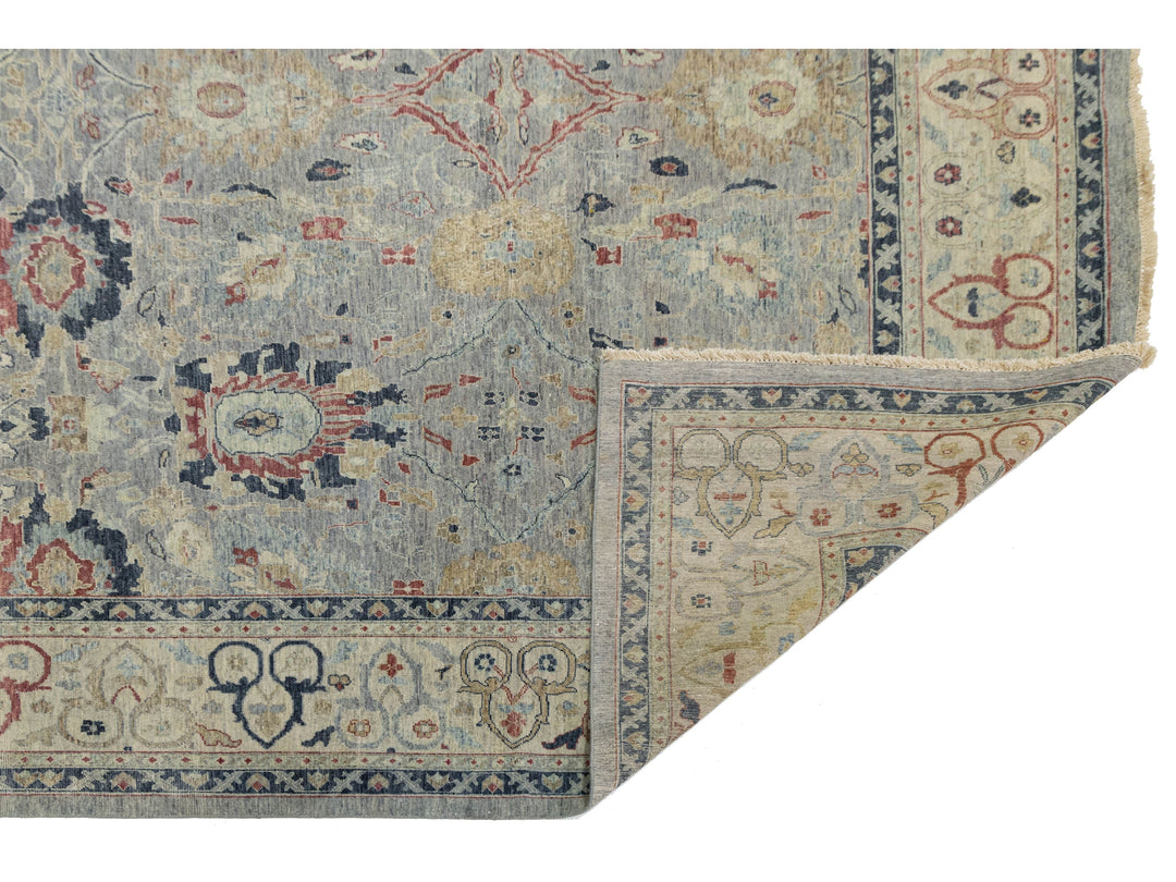 Modern Oushak Wool Rug 11 X 15