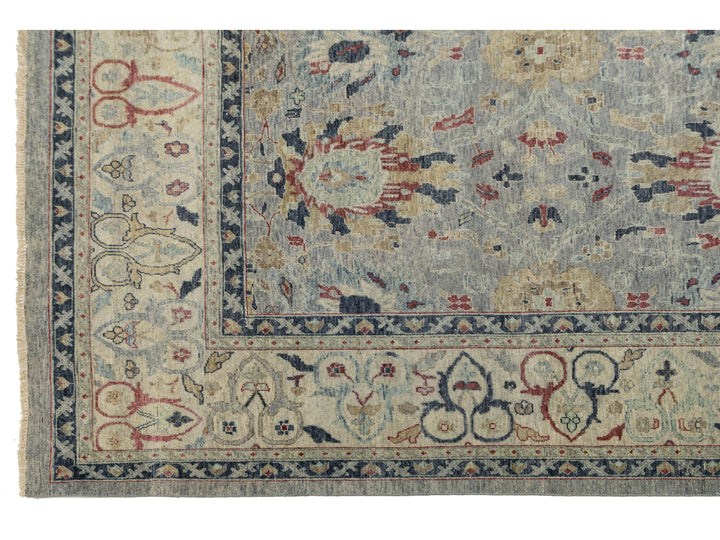 Modern Oushak Wool Rug 11 X 15