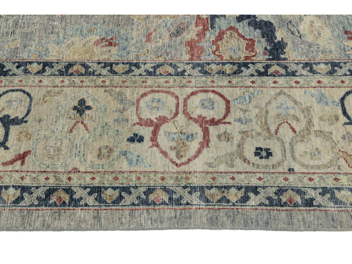 Modern Oushak Wool Rug 11 X 15