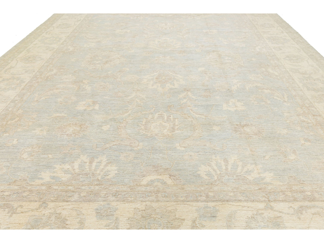 Modern Peshawar Wool Rug 12 X 15