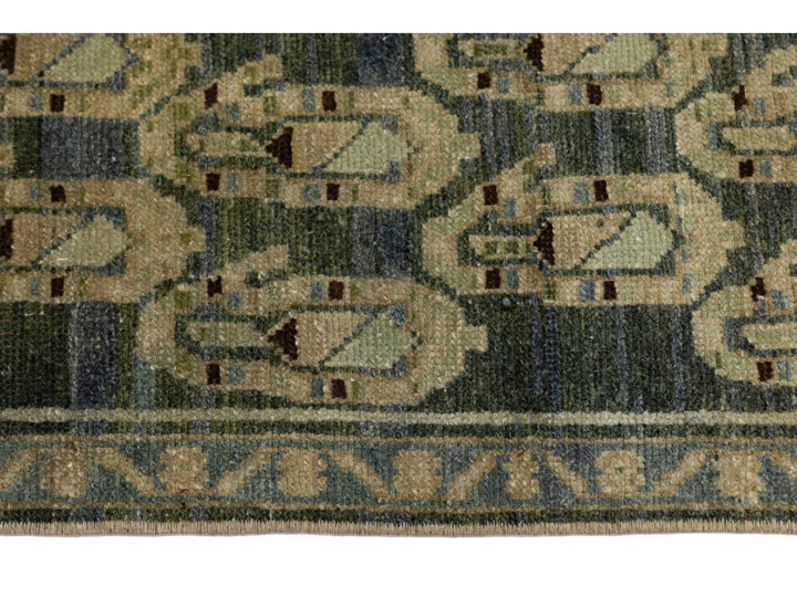 Antique Malayer Wool Runner 3 X 17