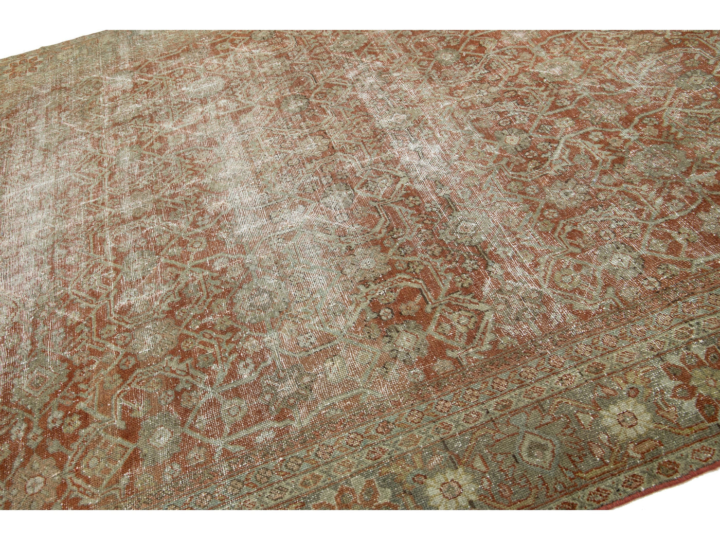 Antique Mahal Wool Rug 8 X 12