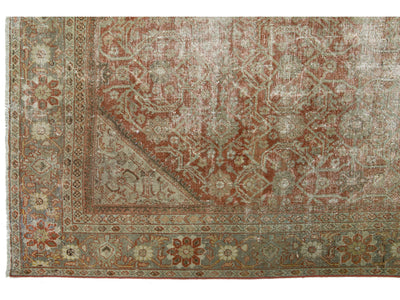 Antique Mahal Wool Rug 8 X 12