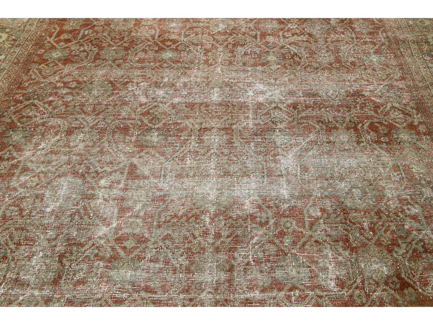 Antique Mahal Wool Rug 8 X 12