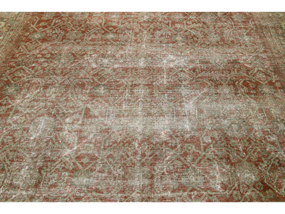 Antique Mahal Wool Rug 8 X 12