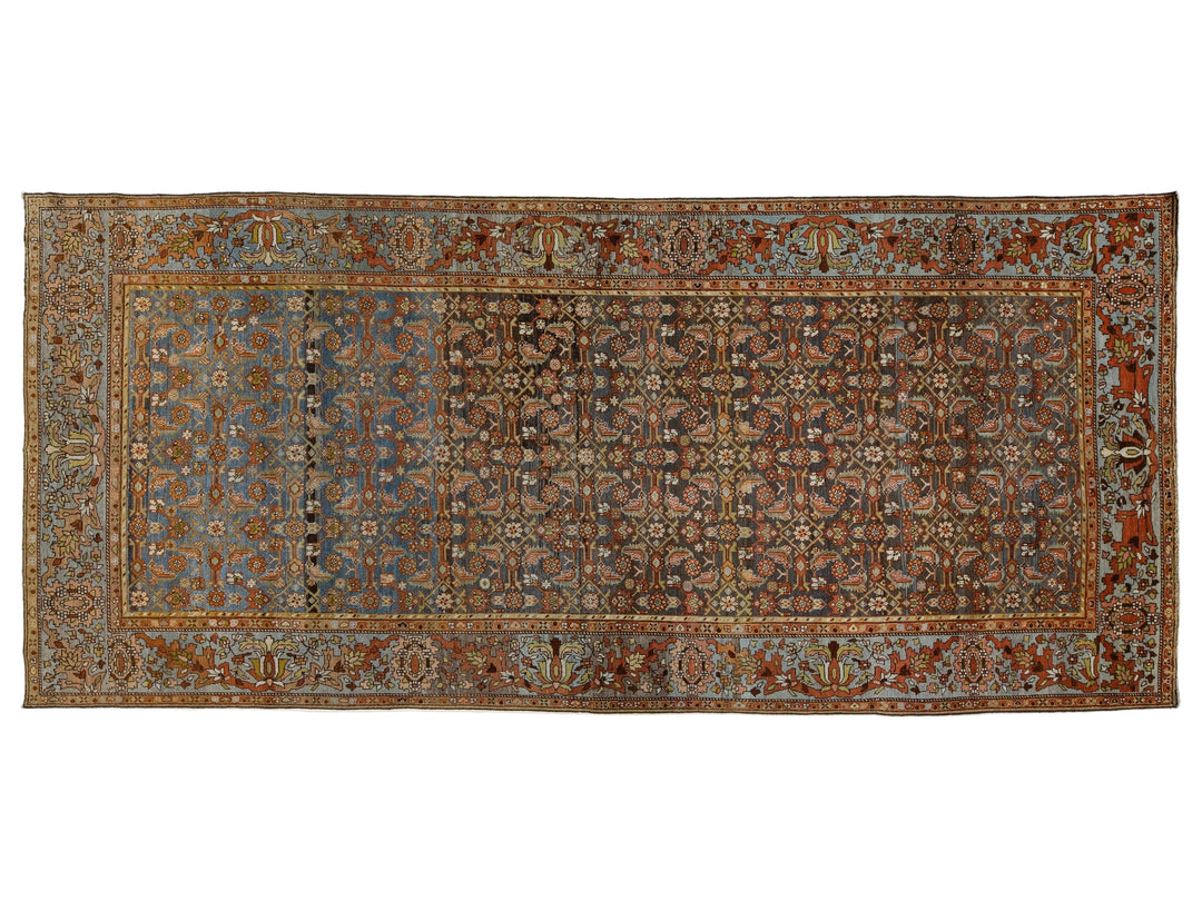 Antique Malayer Wool Rug 7 X 16