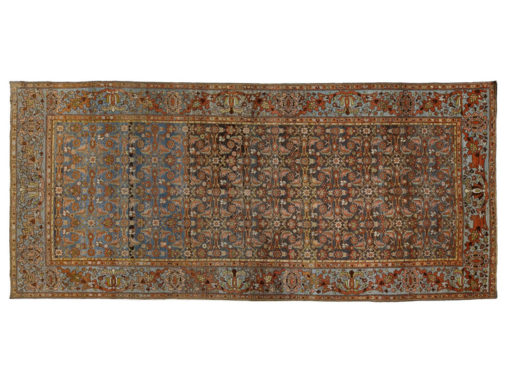 Antique Malayer Wool Rug 7 X 16