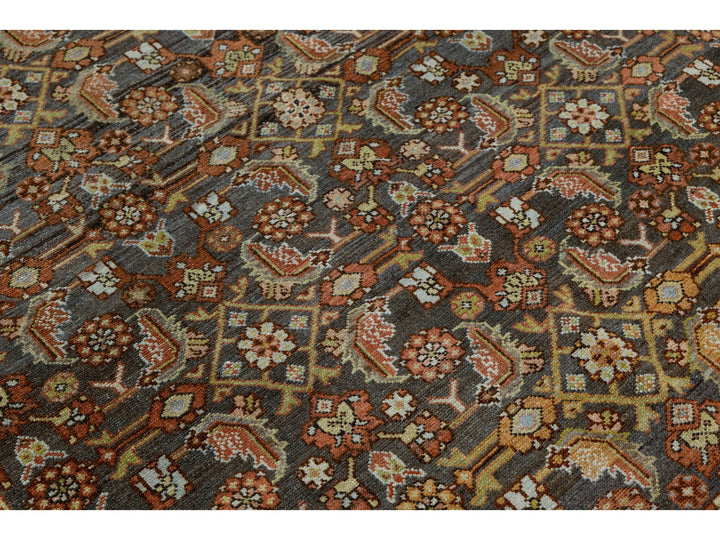 Antique Malayer Wool Rug 7 X 16