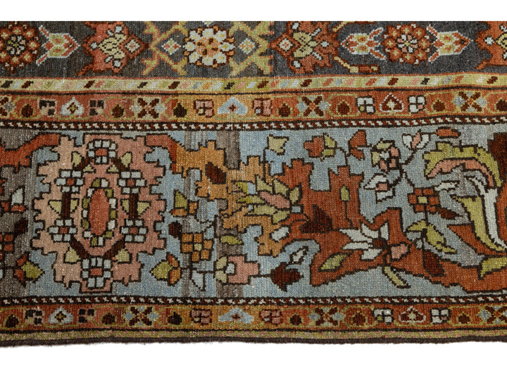 Antique Malayer Wool Rug 7 X 16