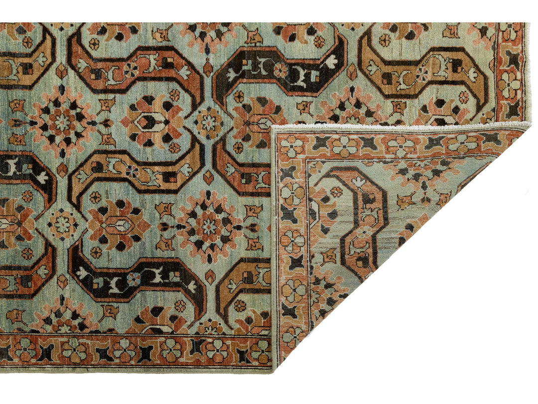 Antique Heriz Wool Rug 6 X 8