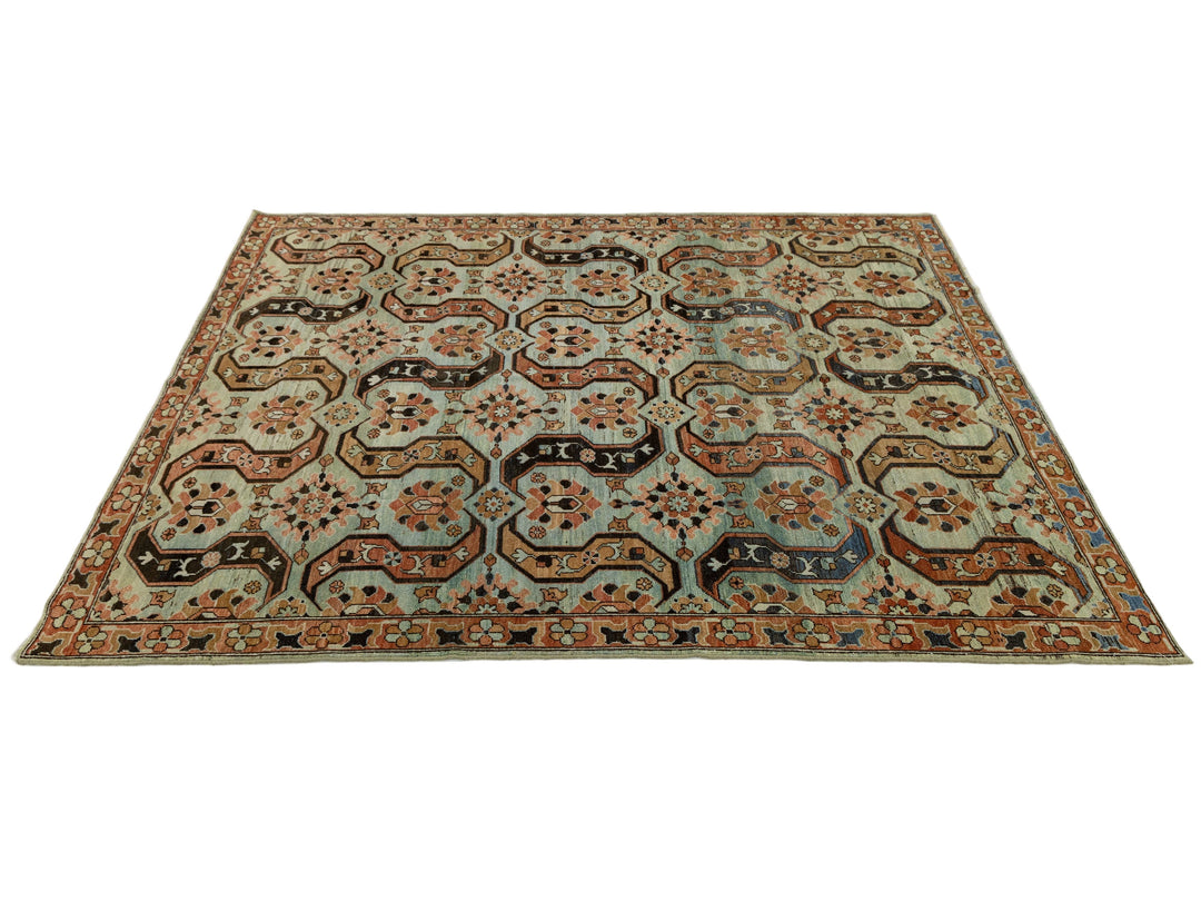 Antique Heriz Wool Rug 6 X 8