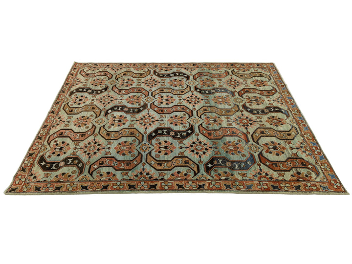 Antique Heriz Wool Rug 6 X 8