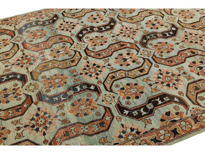 Antique Heriz Wool Rug 6 X 8