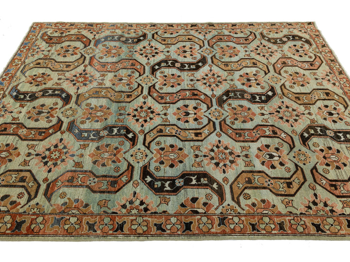 Antique Heriz Wool Rug 6 X 8