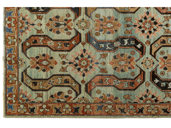 Antique Heriz Wool Rug 6 X 8