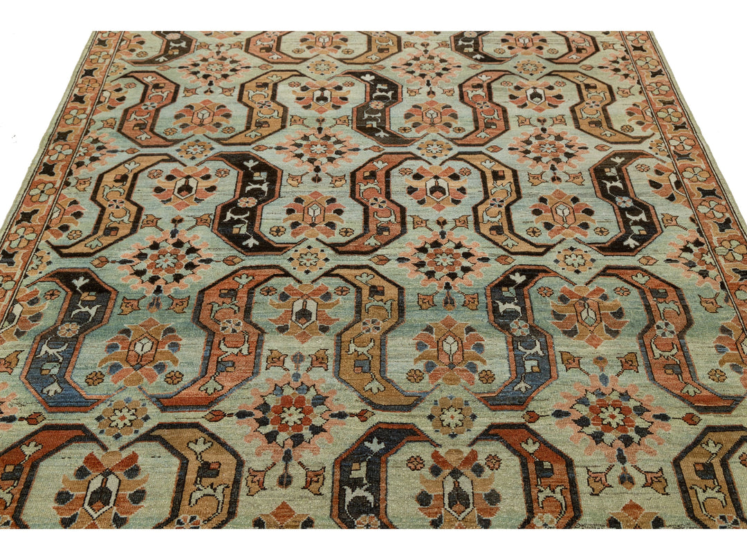 Antique Heriz Wool Rug 6 X 8