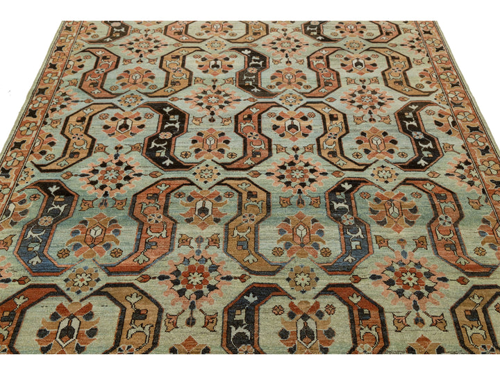 Antique Heriz Wool Rug 6 X 8