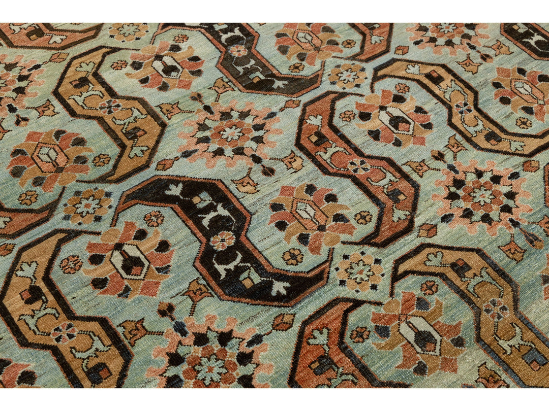 Antique Heriz Wool Rug 6 X 8