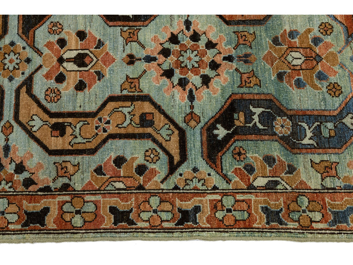 Antique Heriz Wool Rug 6 X 8