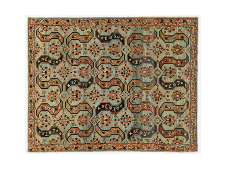 Antique Heriz Wool Rug 6 X 8