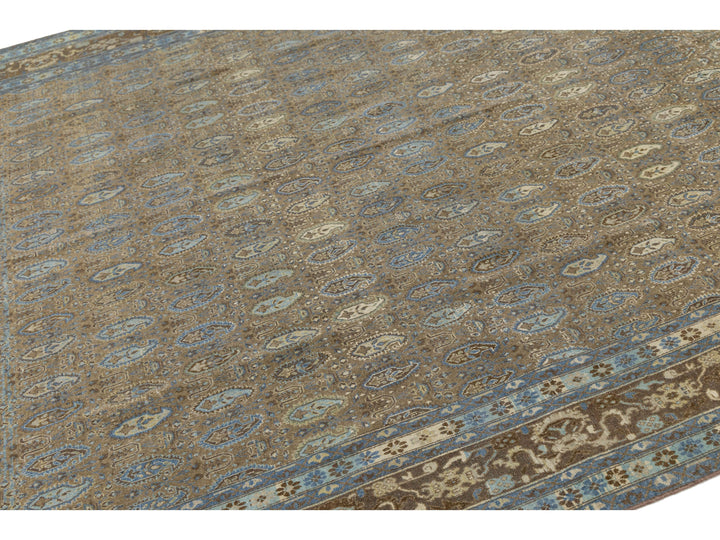 Antique Agra Wool Rug 7 X 10