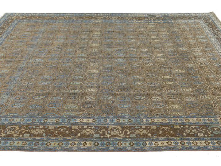Antique Agra Wool Rug 7 X 10