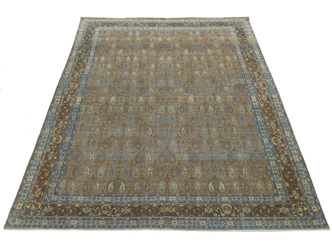 Antique Agra Wool Rug 7 X 10