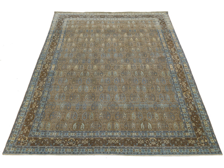 Antique Agra Wool Rug 7 X 10