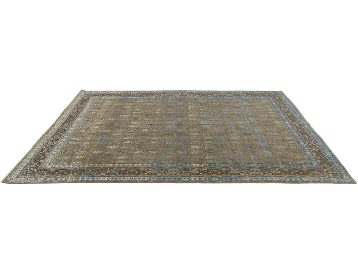 Antique Agra Wool Rug 7 X 10