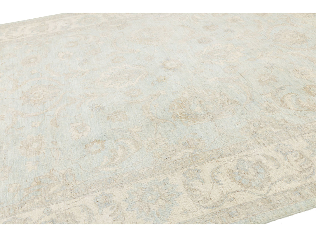 Modern Peshawar Wool Rug 9 X 12