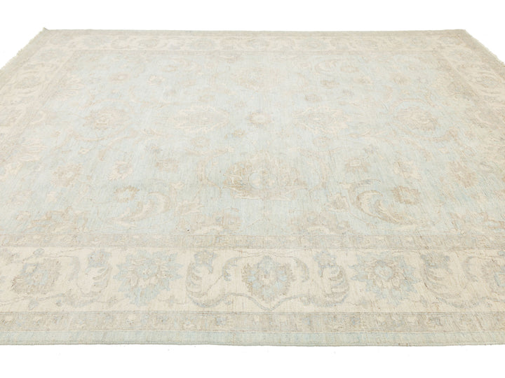 Modern Peshawar Wool Rug 9 X 12