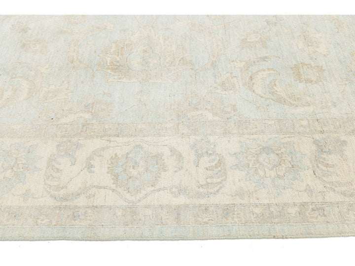 Modern Peshawar Wool Rug 9 X 12