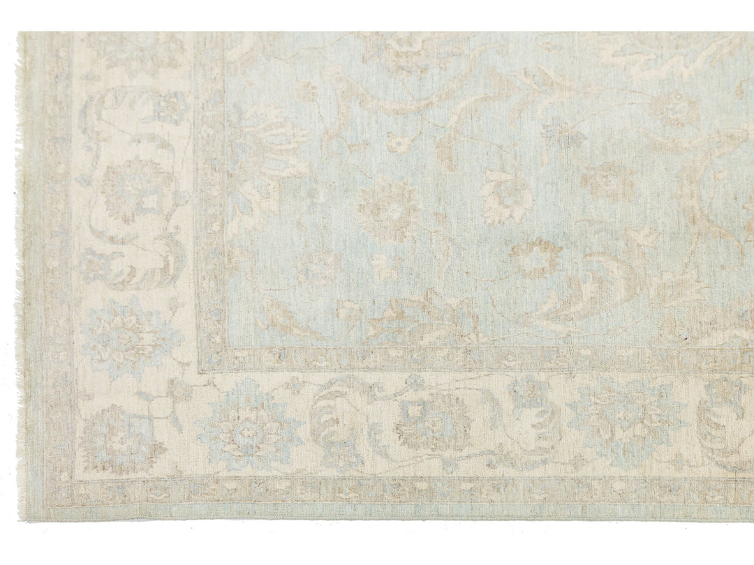 Modern Peshawar Wool Rug 9 X 12