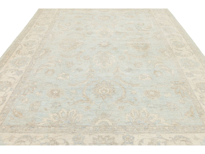Modern Peshawar Wool Rug 9 X 12