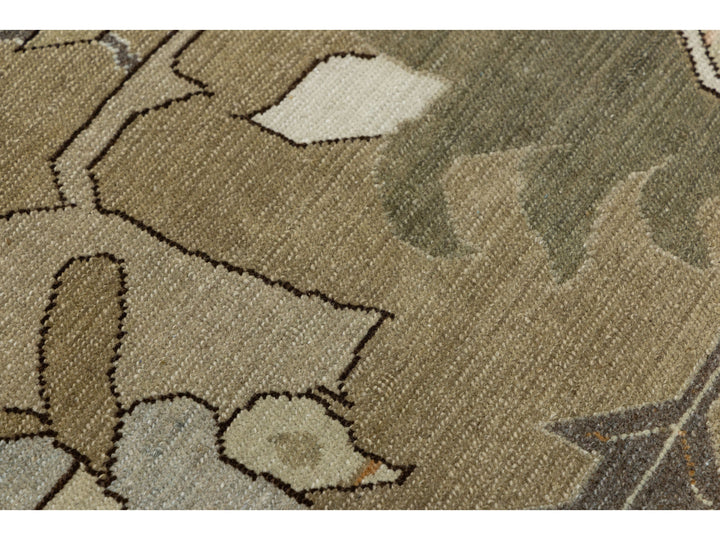 Antique Malayer Wool Rug 12 X 15