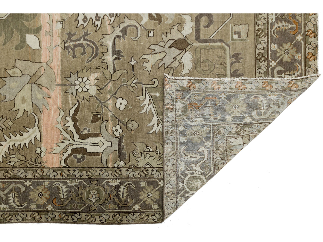 Antique Malayer Wool Rug 12 X 15