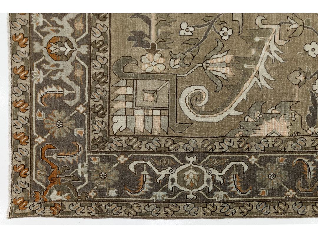 Antique Malayer Wool Rug 12 X 15