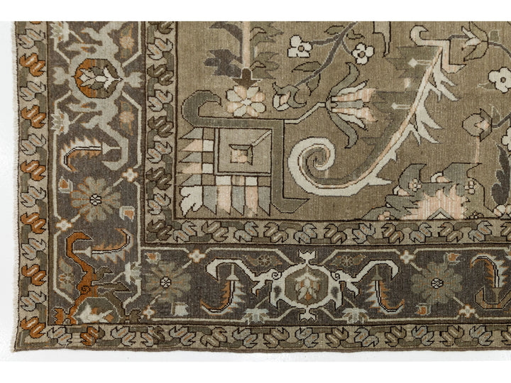 Antique Malayer Wool Rug 12 X 15